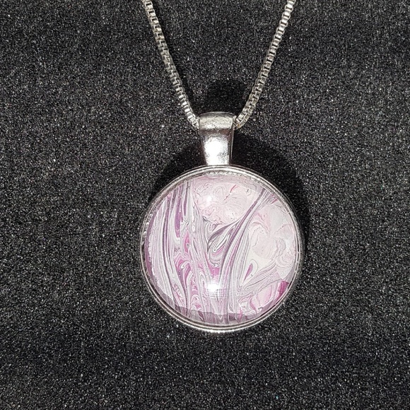 Hand Painted 1" Necklace Pendant - Picture 1 of 1